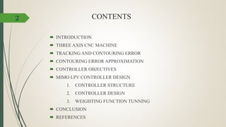 Contouring Control Contouring Control of CNC Machine Tools | PPTX