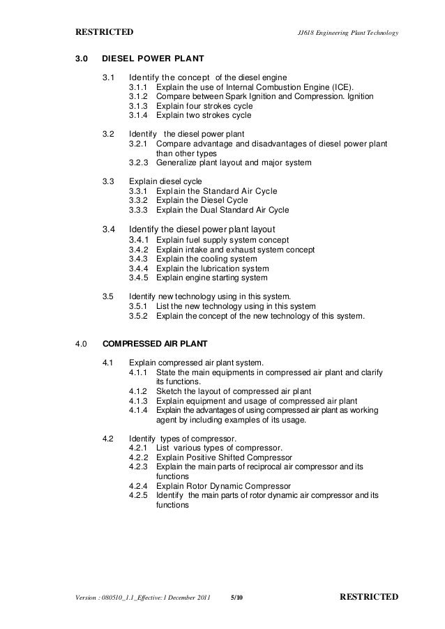air plant types restricted jj618 engineering plant technology30 diesel power plant 31 identify the concept of diesel engine 311 explain use internal jj618 eng plant tech syillbas air plant types restricted jj618 engineering plant technology30 diesel power plant 31 identify the concept of diesel engine 311 explain use internal jj618 eng plant tech syillbas