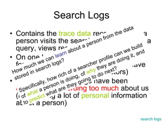 Profiling a Person With Search Log Data | PPT