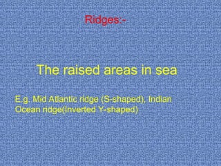 Inverted Ridge Hydrosphere and oceanic Structure, salinity etc | PPT