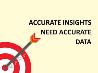 ACCURATE INSIGHTS
NEED ACCURATE
DATA
 