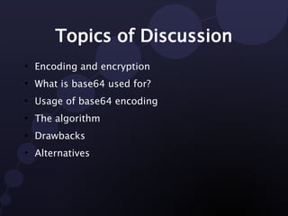Base64 Encoding | PDF