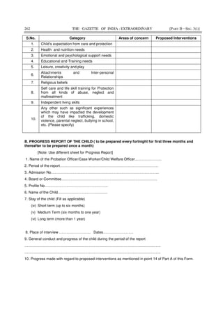 262 THE GAZETTE OF INDIA : EXTRAORDINARY [PART II—SEC. 3(i)]
S.No. Category Areas of concern Proposed In