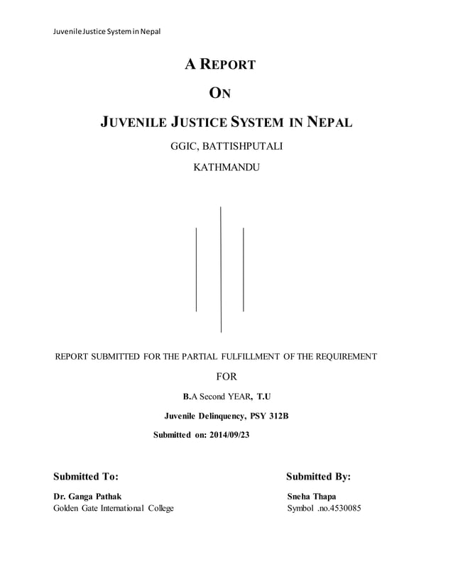 thesis on juvenile justice system in nepal