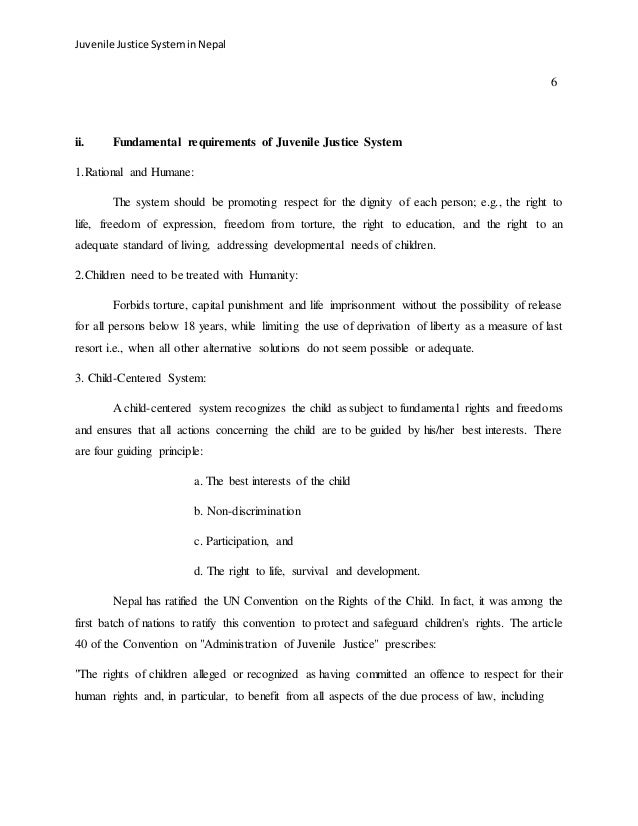 Juvenile bench picture