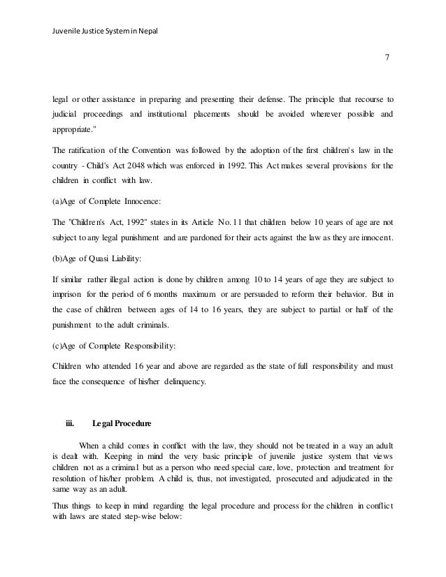 Thesis on juvenile justice system in nepal picture