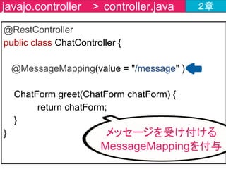 チャットツールの作成内容 ２章
ここだよ
 