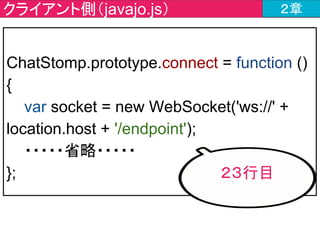 チャットツールの作成内容 ２章
ここだよ
 
