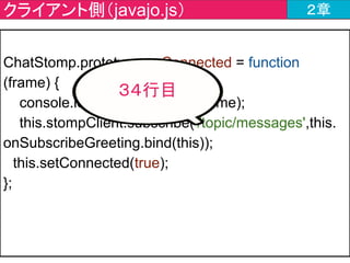 チャットツールの作成内容 ２章
ここだよ
 