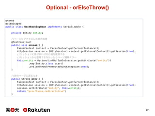 87
Optional  -­ orElseThrow()
 