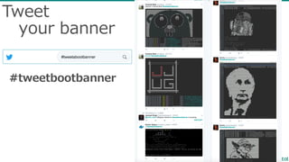 Tweet
your  banner
#tweetbootbanner
 