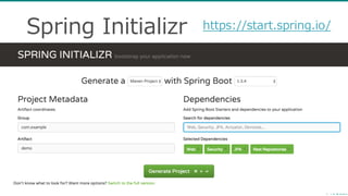 Spring  Initializr https://start.spring.io/
 