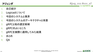 Logicadの秒間16万リクエストをさばく広告入札システムにおける、gRPC