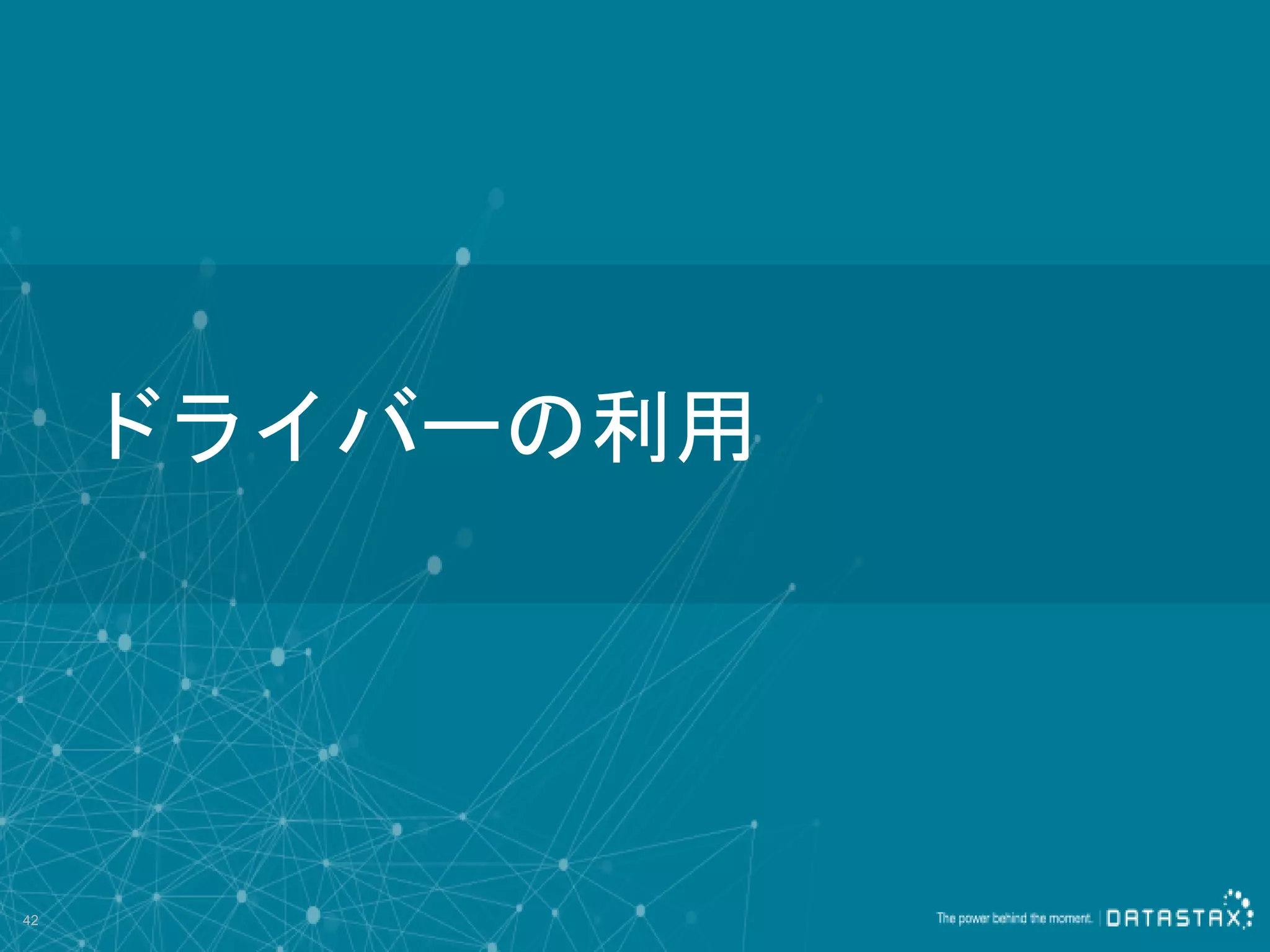 ドライバーの利用 42 