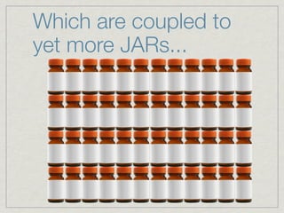 Which are coupled to
yet more JARs...
 