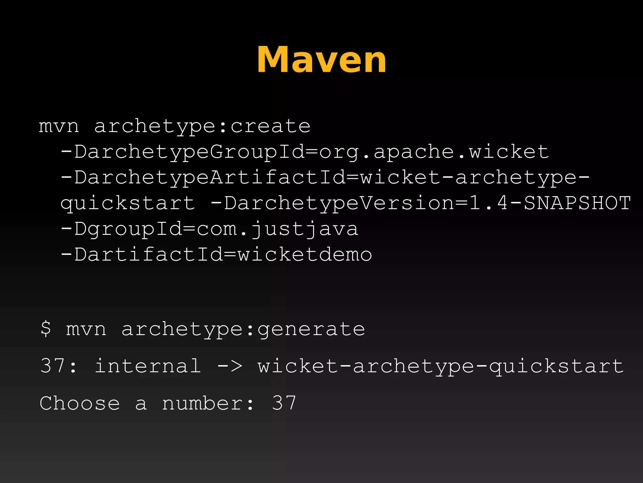 Apache Wicket @ JustJava 2008