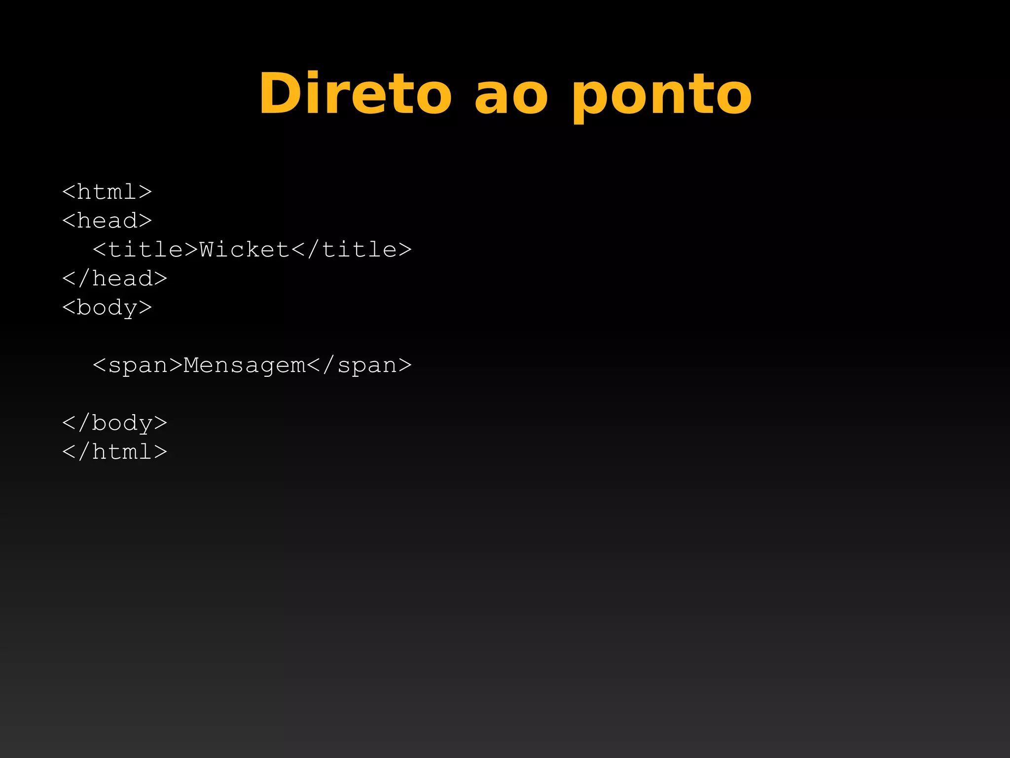 Apache Wicket @ JustJava 2008