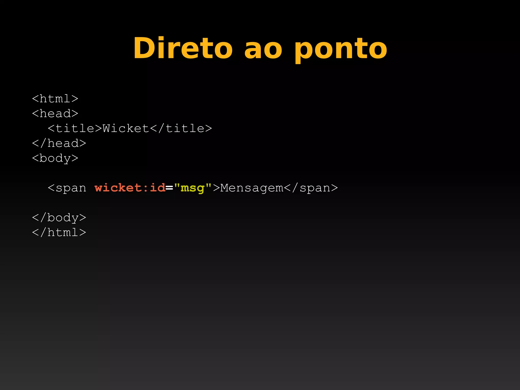 Apache Wicket @ JustJava 2008