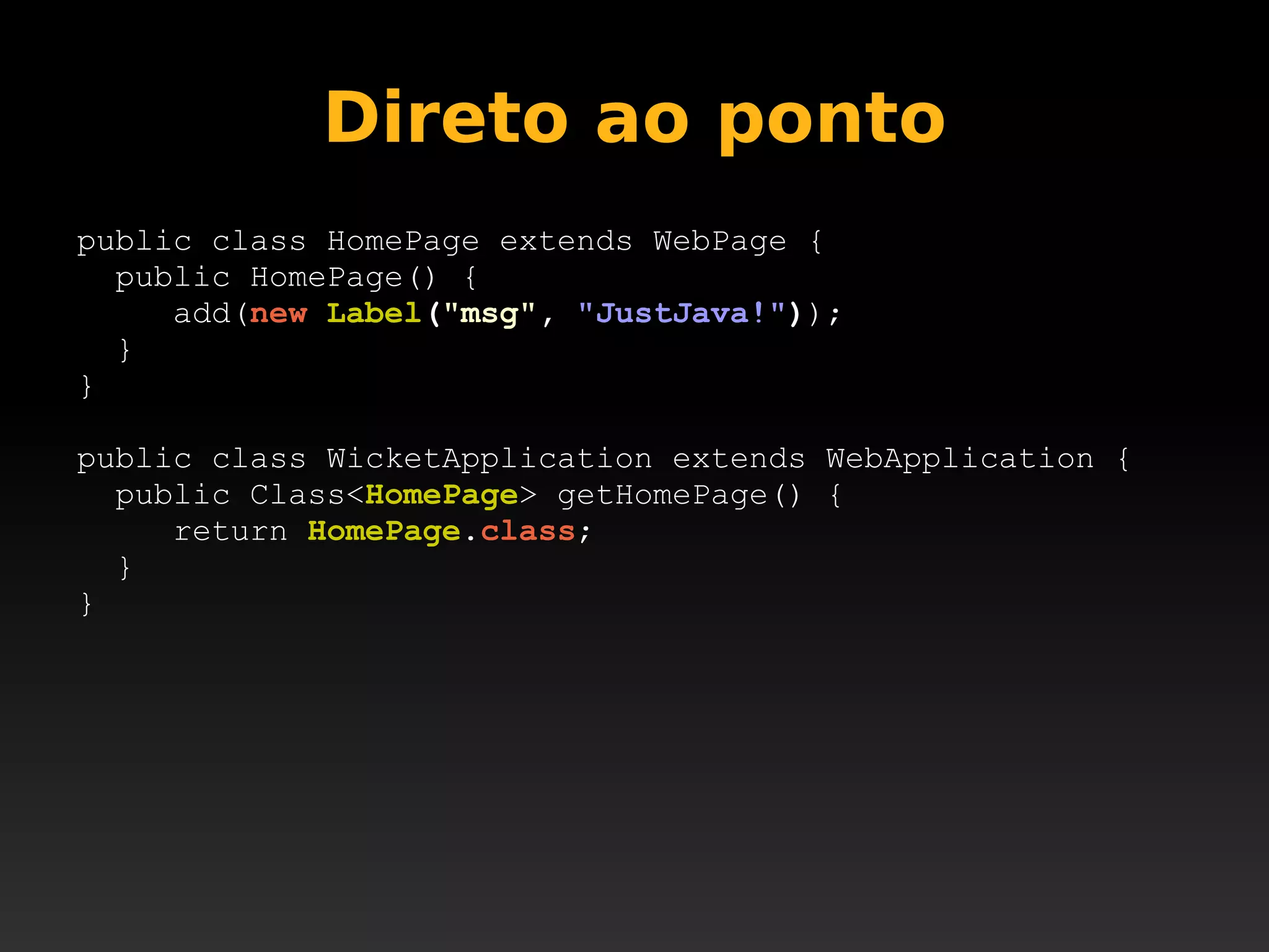 Apache Wicket @ JustJava 2008