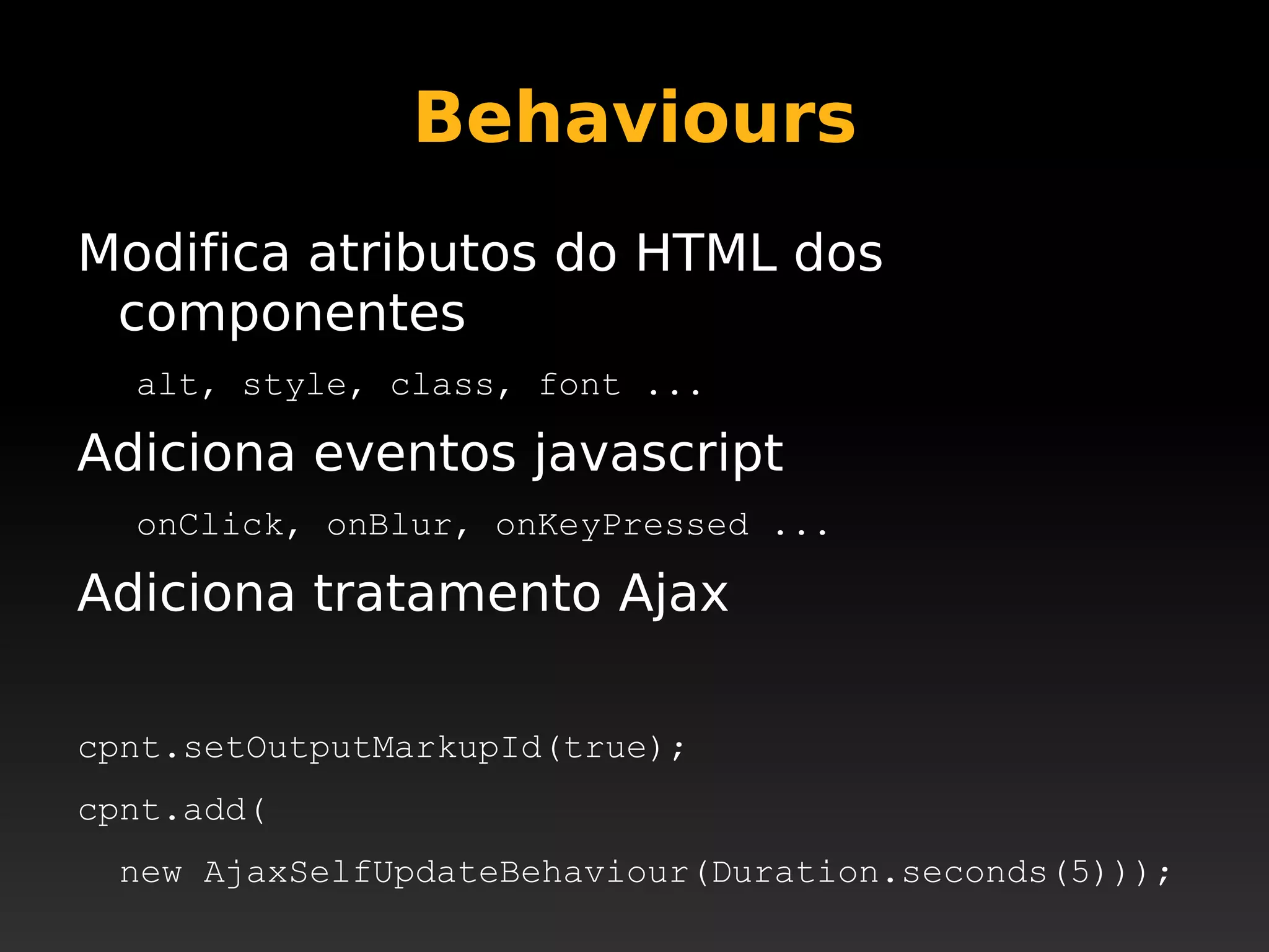 Apache Wicket @ JustJava 2008