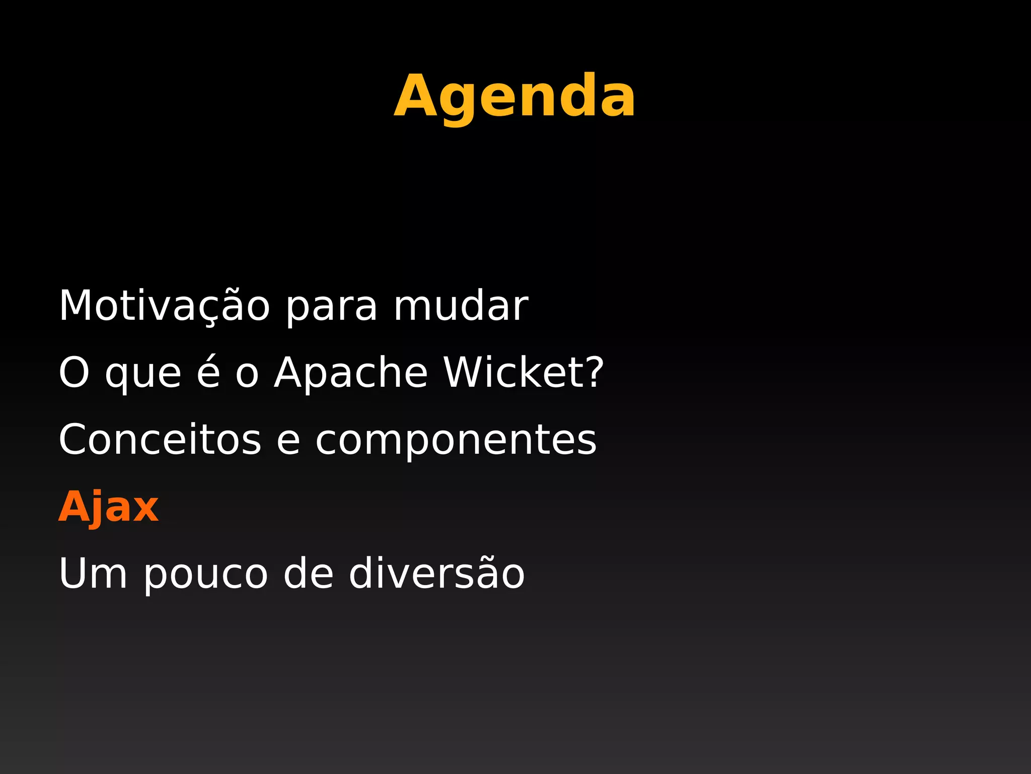 Apache Wicket @ JustJava 2008