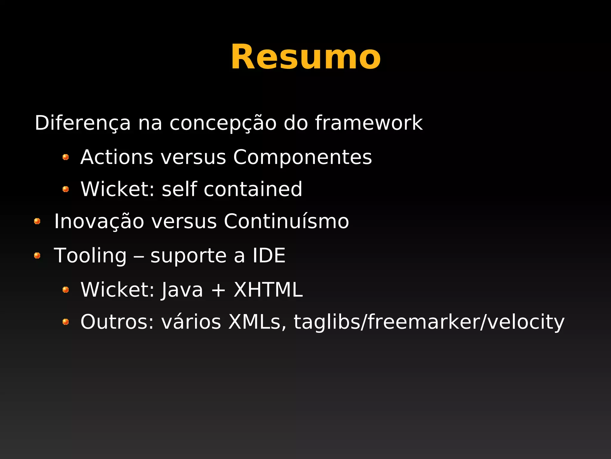 Apache Wicket @ JustJava 2008