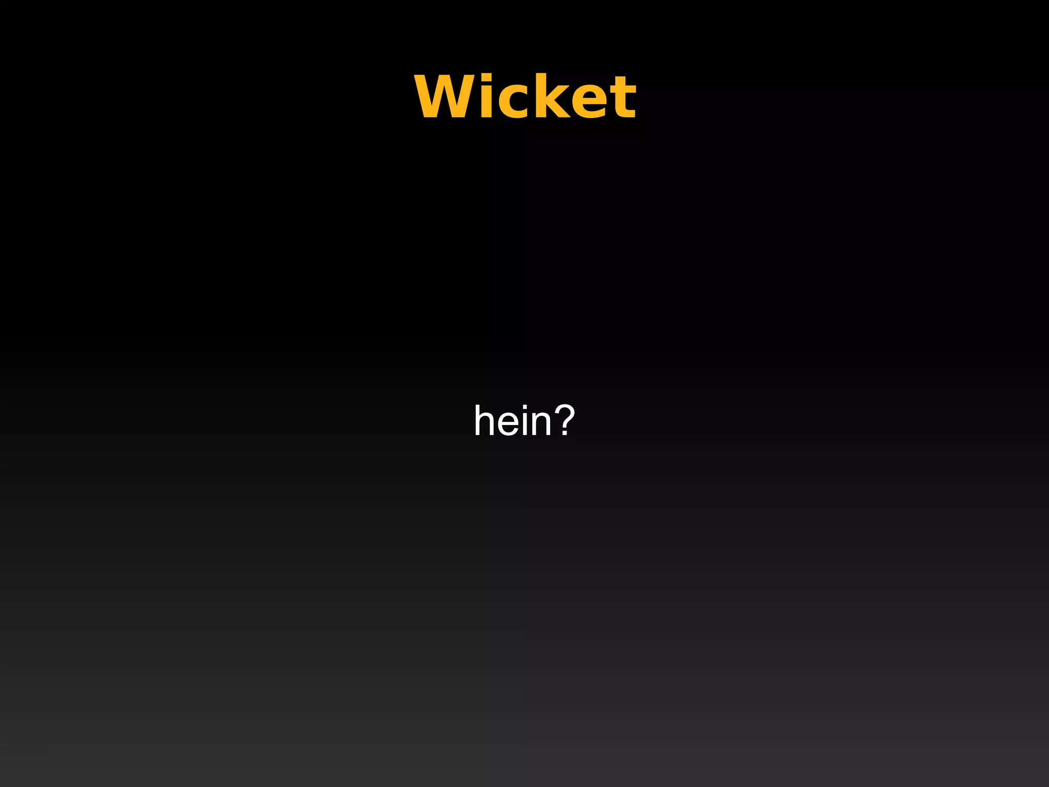 Apache Wicket @ JustJava 2008