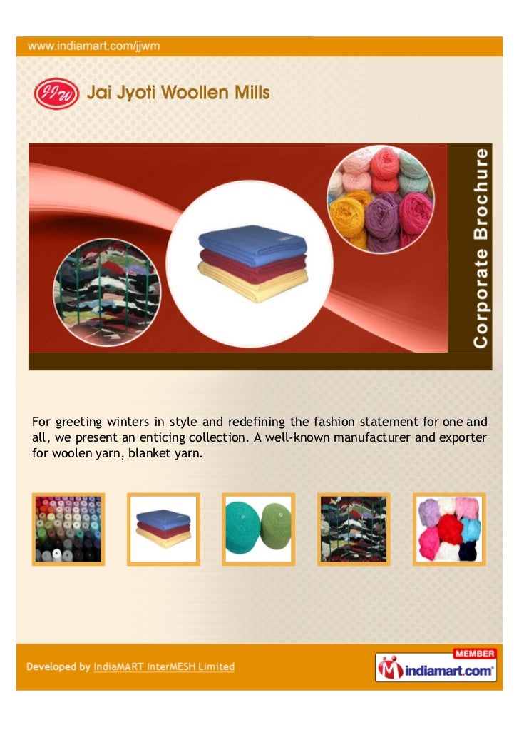 Jai Jyoti Woolen Mills, Panipat, Acrylic Yarn