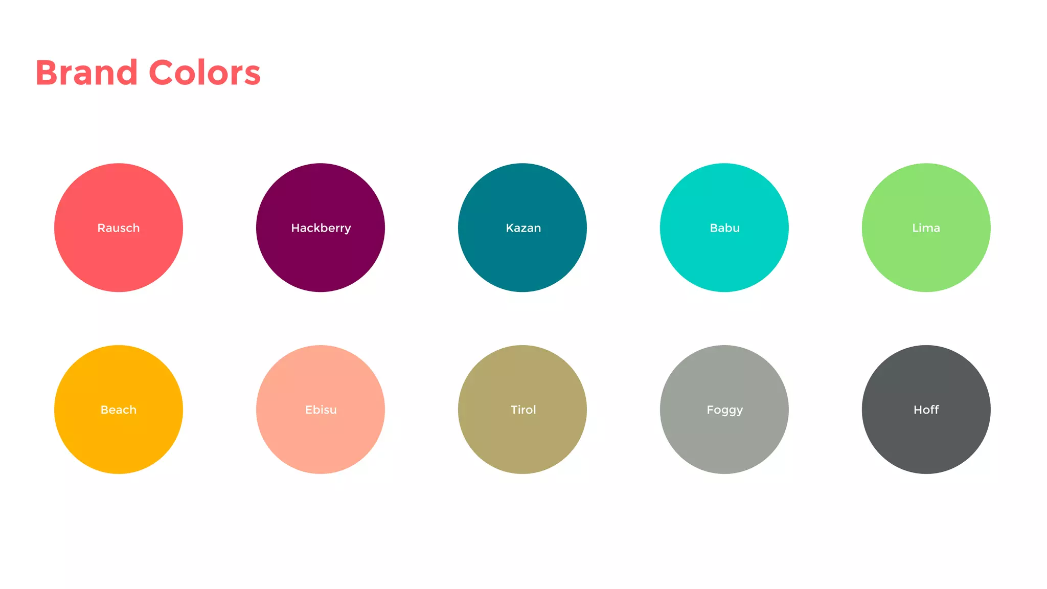 Rausch Hackberry Kazan Babu Lima
Beach Ebisu Tirol Foggy Hoff
Brand Colors
 