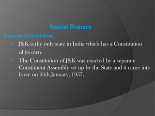  	The Union of India is incompetent to declare financial emergency and   	emergency in case of failing of  constitutional machinery with respect to  	the State of J&K. 