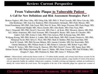 Circulation. VP Consensus Document. 2003 Oct 7;108:1664-72Circulation. VP Consensus Document. 2003 Oct 7;108:1664-72
 