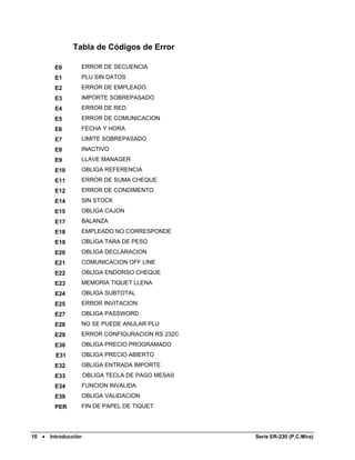 Manual de Programación SAM4S Er-230 | PDF