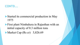 Jk cement COMPANY ANALYSIS | PPTX