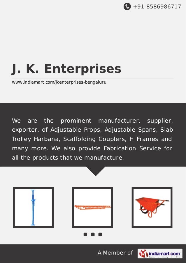 J. K. Enterprises, Bengaluru, Adjustable Props