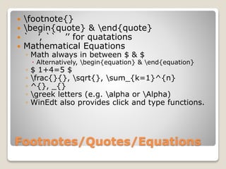 LaTeX for B.Sc. Mathematics,an introduction | PPTX
