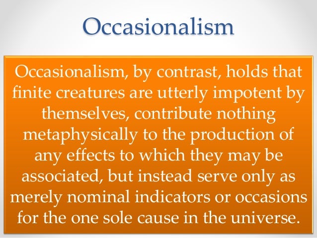 cause and effect philosophy examples