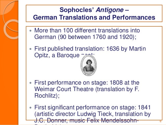 The tyranny of creon and the martyrdom of antigone in antigone a play by sophocles