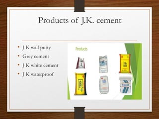 JK Cement training presentation | PPTX