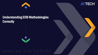 Understanding EOB Methodologies
Correctly
 