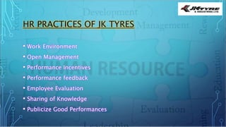 PRESENTATION ON JK TYRES | PPTX
