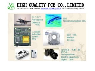 HIGH QUALITY PCB CO.,LIMITED 
Tel: +86-755-23724206 Website: http://www.hiquality-pcb.com E-mail: sales@hiquality-pcb.com 
