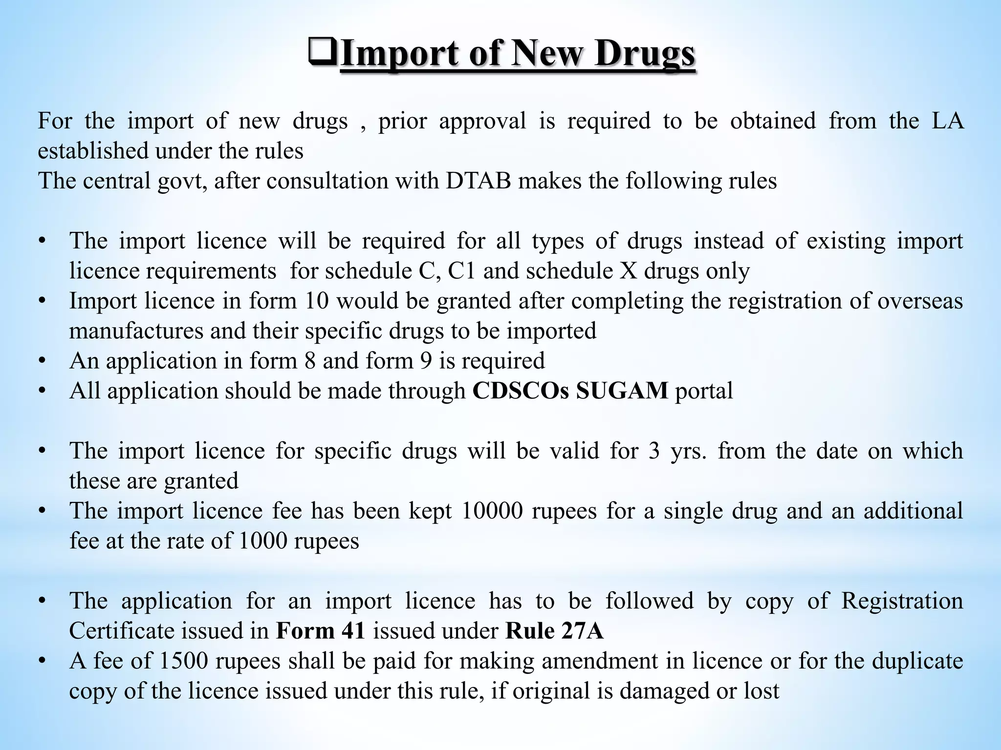 JL1 Drugs and Cosmetics Act, 1940 and Rules Part 2 | PPTX