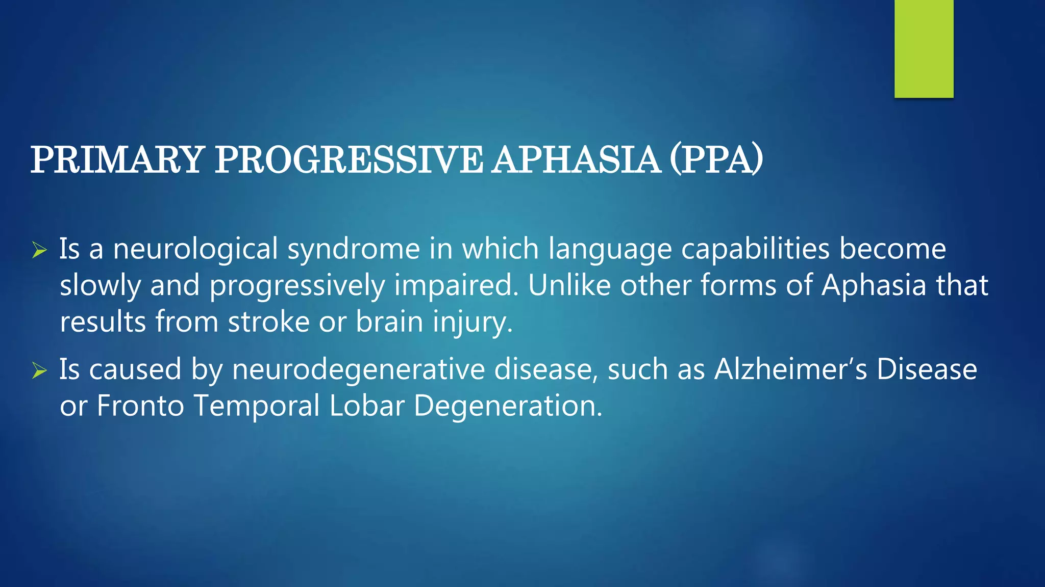 Aphasia and Dyslexia | PPTX