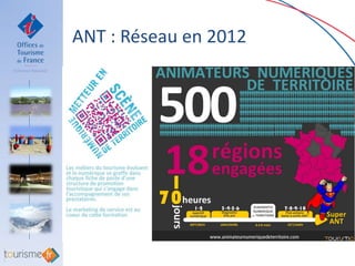 ANT : Réseau en 2012
 