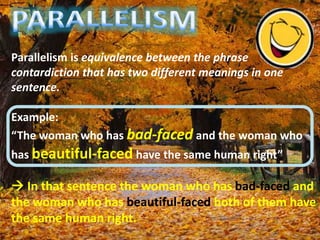 Parallelism Tagalog Discourse Analysis (Intro to Linguistics) | PPTX
