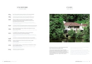 109 UNE HISTOIRE, UN LIEU / A HISTORY, A PLACE UNE HISTOIRE, UN LIEU / A HISTORY, A PLACE
Pierre Tharaud établit la première manufacture à Saint-Léonard-de-Noblat.
Pierre Tharaud sets up the first factory at Saint-Léonard-de-Noblat.
Les Frères Pouyat créent le fameux blanc de Limoges dans la Manufacture.
The Pouyat brothers create the famous “blanc de Limoges” in the factory.
Création du célèbre service Grain de riz pour l’Exposition Universelle.
La technique utilisée consistait à évider la porcelaine et à remplir les trous
ainsi formés avec de l’émail translucide.
The famous “Grain de riz” service set is created for the Universal Exhibition.
The technique used involves thinning out the porcelain and filling the holes which
form with translucent enamels.
La manufacture de Saint-Léonard-de-Noblat devient la Porcelainerie de la Haute-Vienne.
The Saint-Léonard-de-Noblat factory becomes the Porcelainerie of Haute-Vienne.
Jean-Louis Coquet crée de nouveaux modèles à partir de dessins de sa mère
Simone, créatrice de mode.
Jean-Louis Coquet creates new patterns based on the designs of his mother, Simone,
a fashion designer.
Le modèle Marc Held (le célèbre designer du Culbuto de Knoll) devient
un best-seller et est exposé au Centre Georges Pompidou.
The Marc Held pattern (named after the well-known designer of the Culbuto chair
edited by Knoll) becomes a best-seller and is put on display at the Centre Georges
Pompidou.
La manufacture J.L Coquet crée le modèle Hémisphère devenu l’icône de la Maison.
The factory creates the Hémisphère pattern, which becomes iconic for the company.
Christian Le Page reprend la manufacture et crée de nombreux modèles
innovants et créatifs.
Christian Le Page takes over the factory, creating many innovative
and creative patterns.
Au sein d’Héritage Collection, J.L Coquet s’associe à D. Porthault dans la création
d’une nouvelle ligne de produits.
Within Heritage Collection, J.L Coquet goes into partnership with D. Porthault
to create a new product range.
La Manufacture prépare le bicentenaire.
The factory prepares for its bicentenary.
La Porcelaine J.L Coquet est le résultat d’une alchimie entre
l’eau, la terre et le savoir-faire des hommes.
Ce lieu unique conjugue plusieurs facteurs favorables :
la présence d’un kaolin de grande qualité, la pureté des eaux
et le bois. Riche de ce terroir particulier, la porcelaine J.L
Coquet représente l’art de vivre à la française et participe au
rayonnement du savoir-faire "made in France" dans le
monde entier.
J.L Coquet porcelain is the beautiful result of water meeting
earth, with a dash of human know-how.
The factory’s unique setting allows the company to take
advantage of all the benefits of the surrounding environment:
high quality kaolin, pure water and wood. The product of this
rich region, J.L Coquet porcelain reflects the art of French
living and prides itself on its contribution to the respect that
the words "made in France" conjure up worldwide.
UNE HISTOIRE
A HISTORY
UN LIEU
A PLACE
1824
1835
1878
1920
1963
1970
1998
2004
2015
2024
 