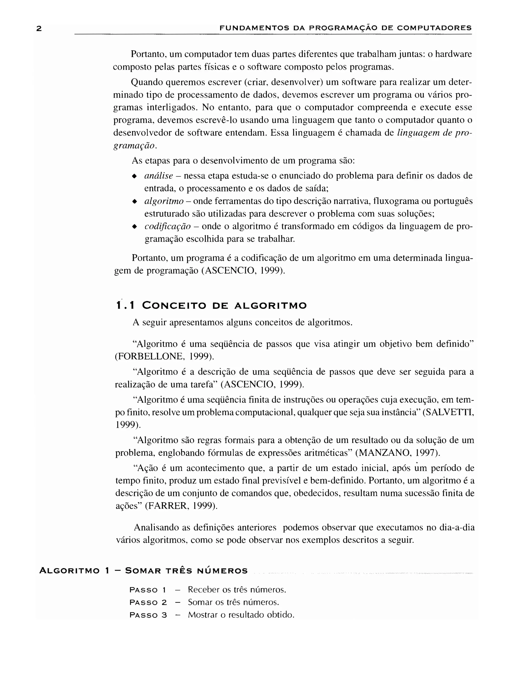 Fundamentos da programação de computadores   1ª edição