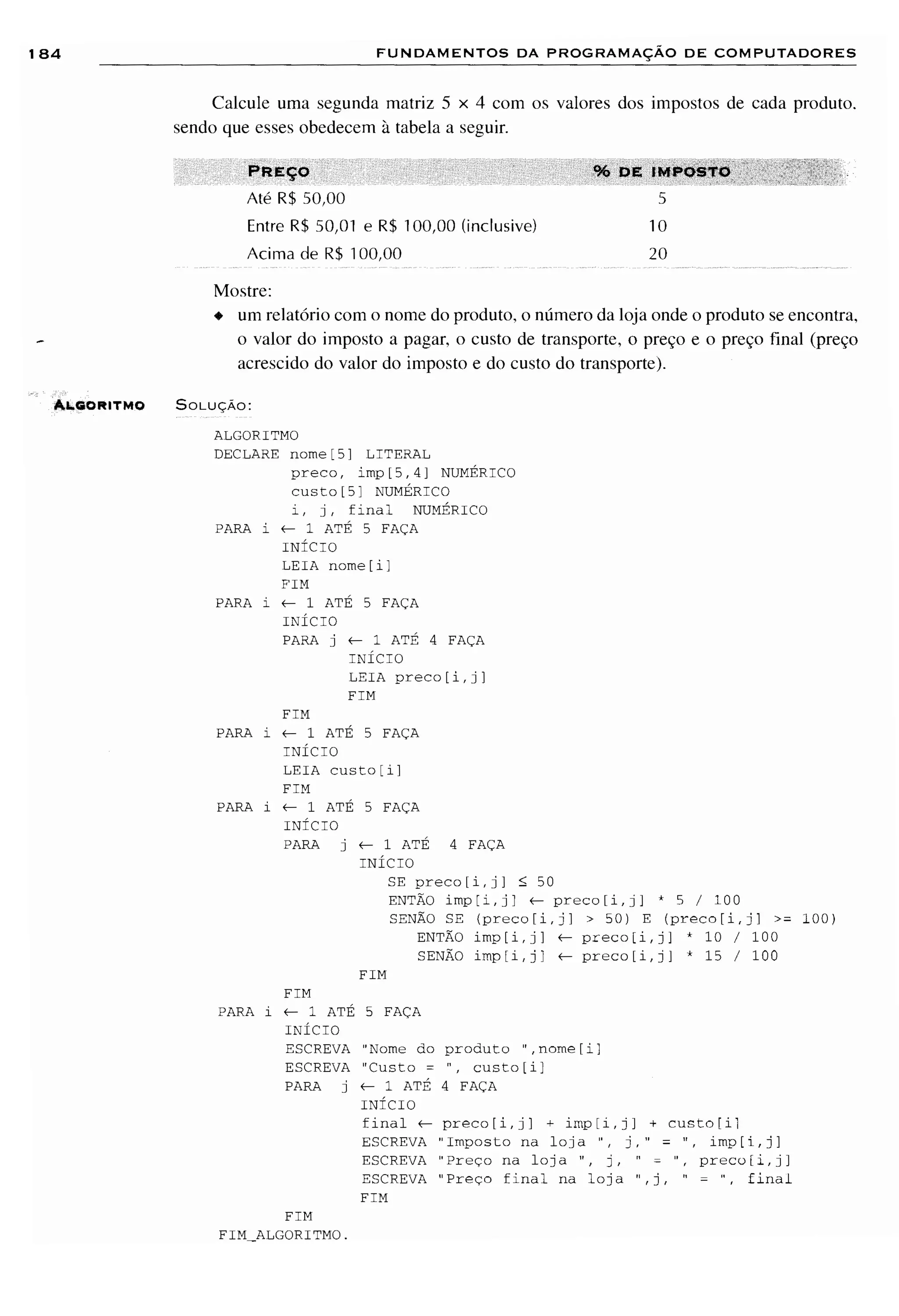 Fundamentos da programação de computadores   1ª edição