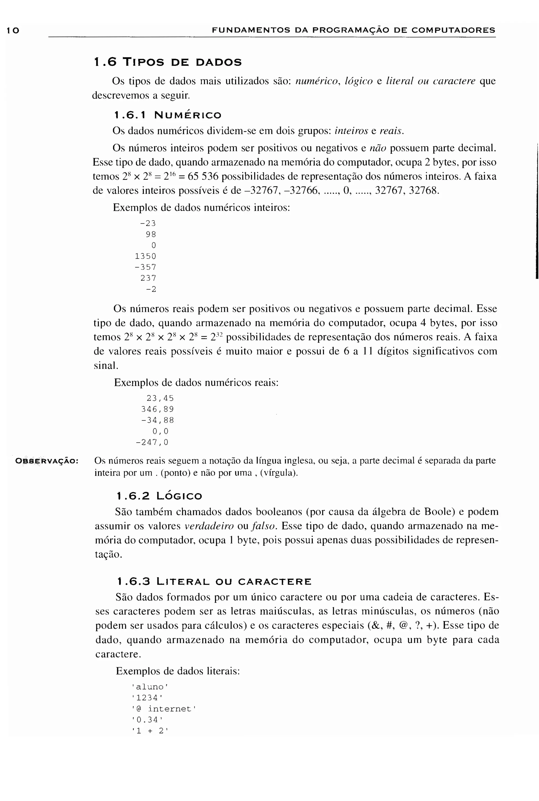 Fundamentos da programação de computadores   1ª edição