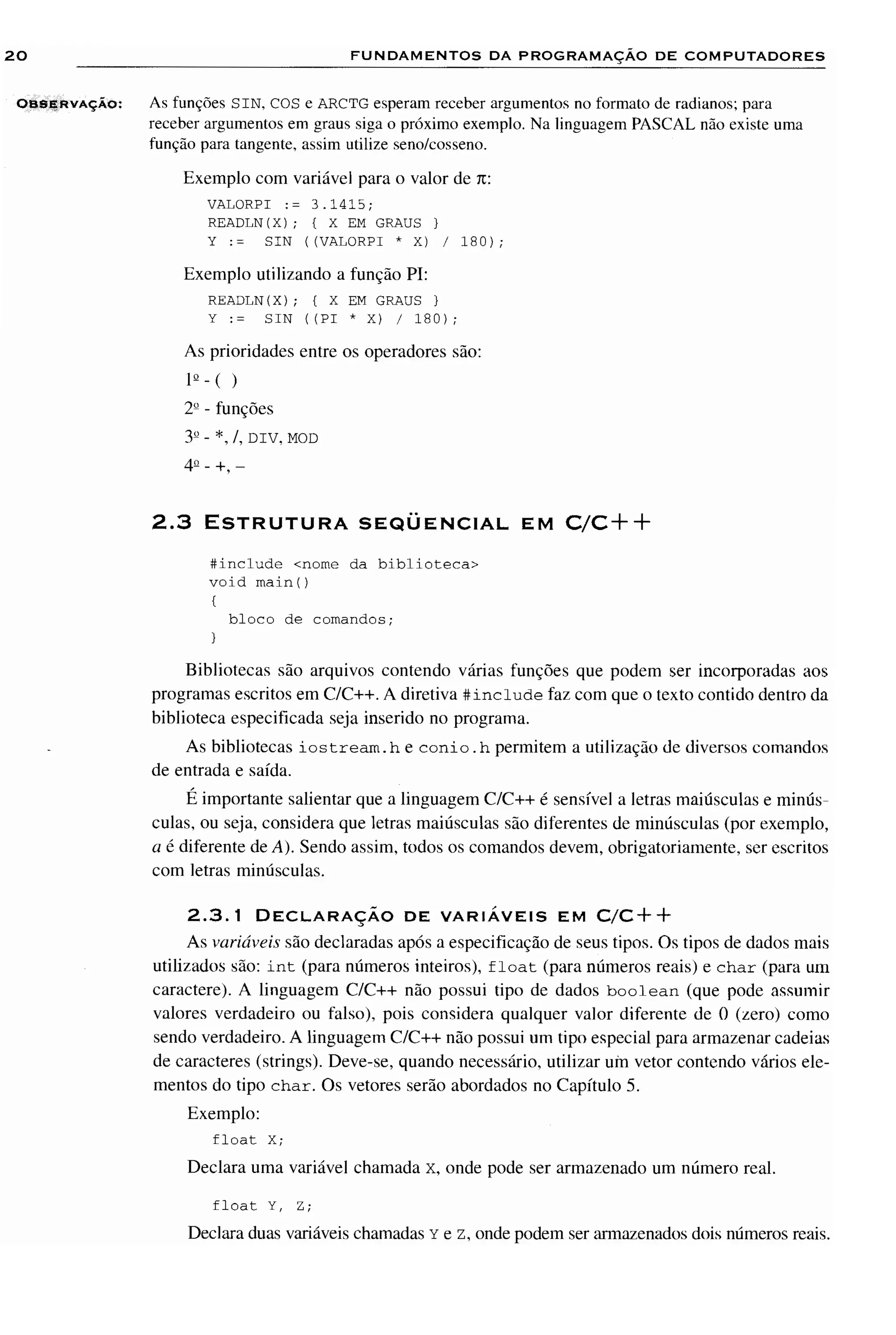 Fundamentos da programação de computadores   1ª edição